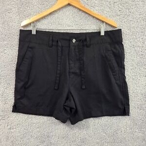 Magellan Outdoors Falcon Lake Shorty Shorts Womens Large Black Fish Gear Classic